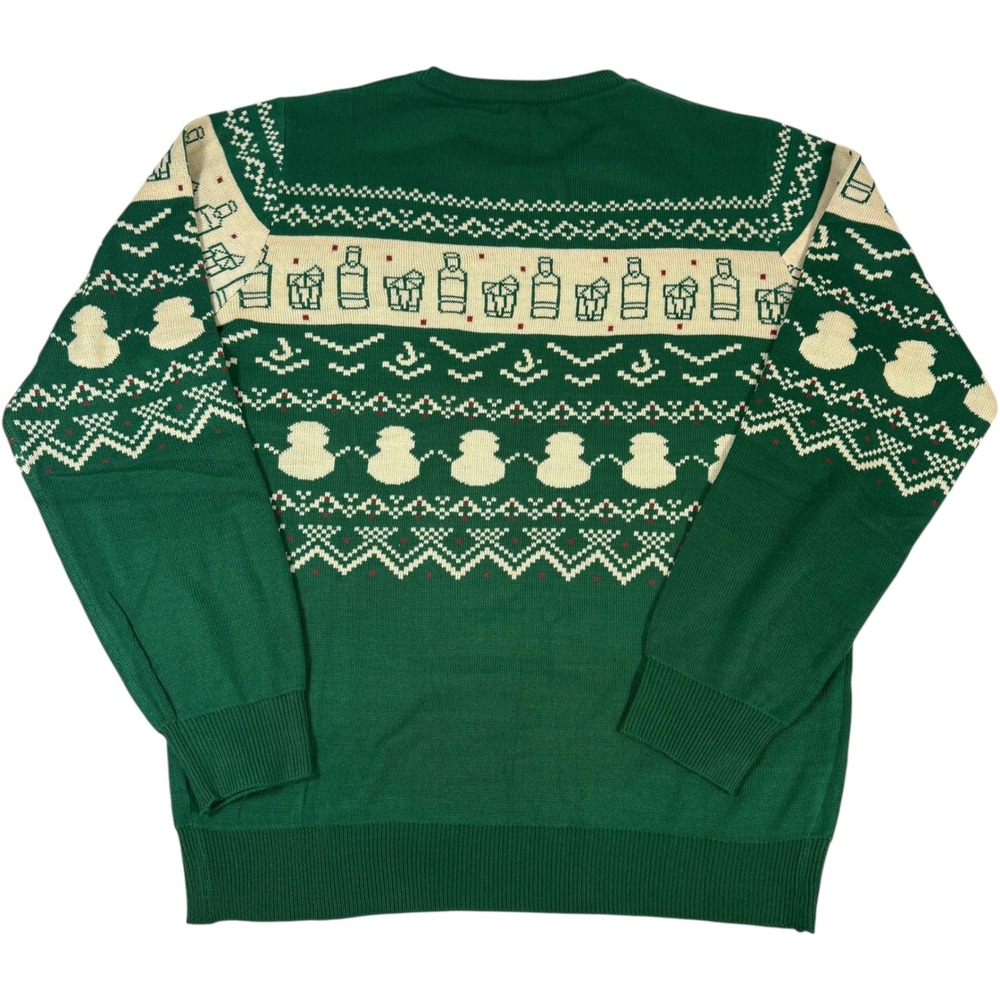 Jameson Ugly Christmas Sweater‎ Green Irish Whisky Fair Isle Knit Size XLHoliday - Picture 2 of 9